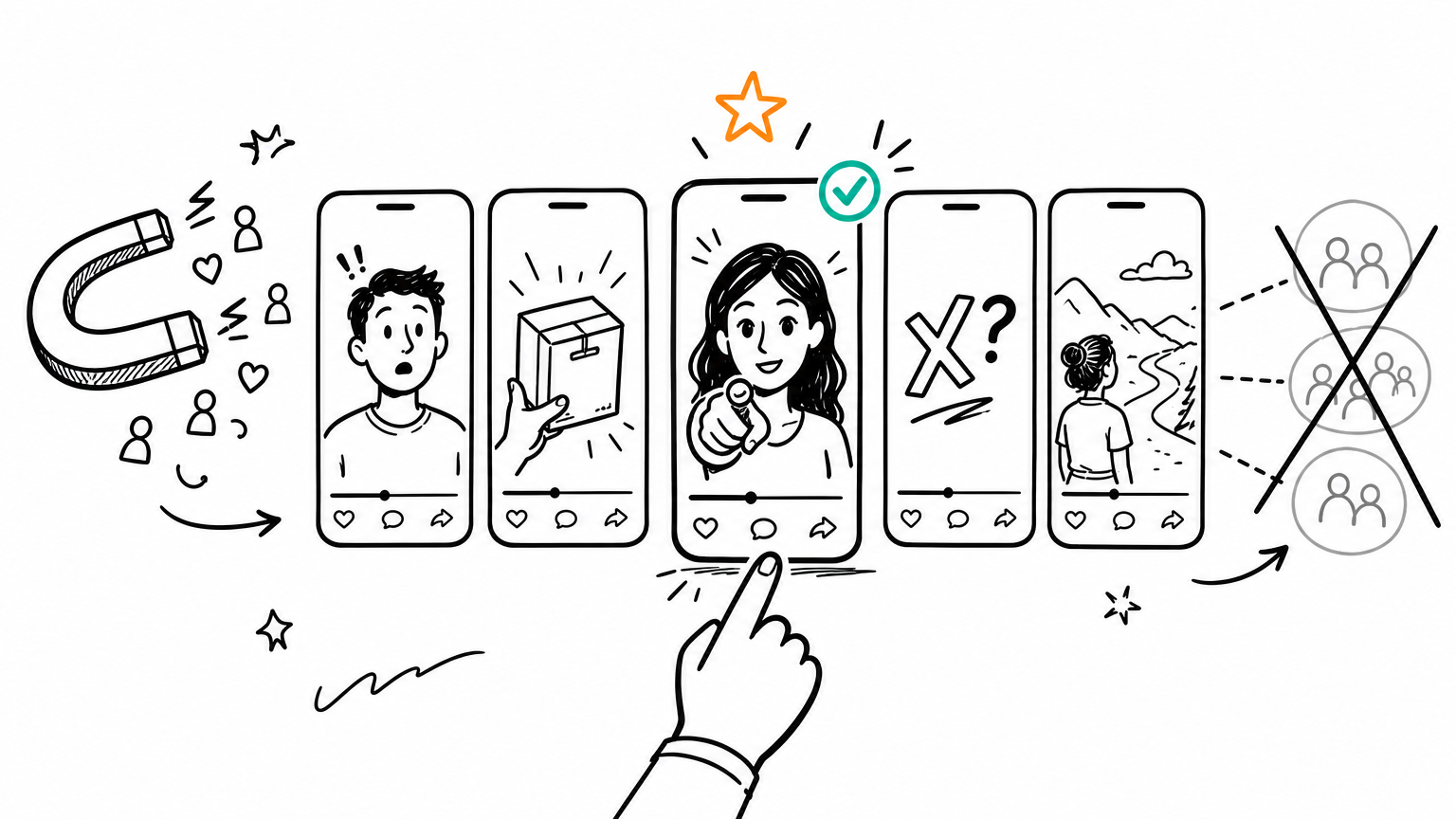 Test hooks, not just audiences: one asset isn't a test — it's a guess. Multiple versions, multiple formats, rapid iteration on performance data