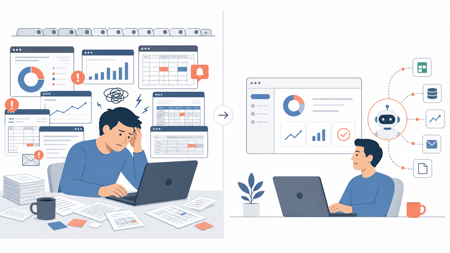 Media buyer + AI agent vs. media buyer + 14 browser tabs