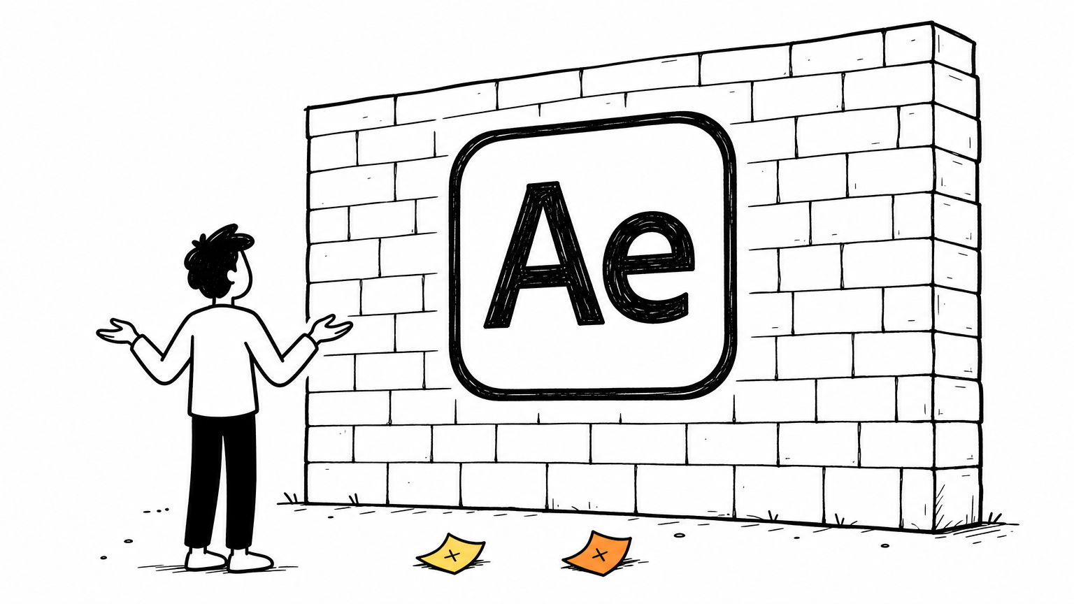 A growth lead facing the After Effects wall: AI video tools, code-based renderers, and template platforms all crumble in front of it