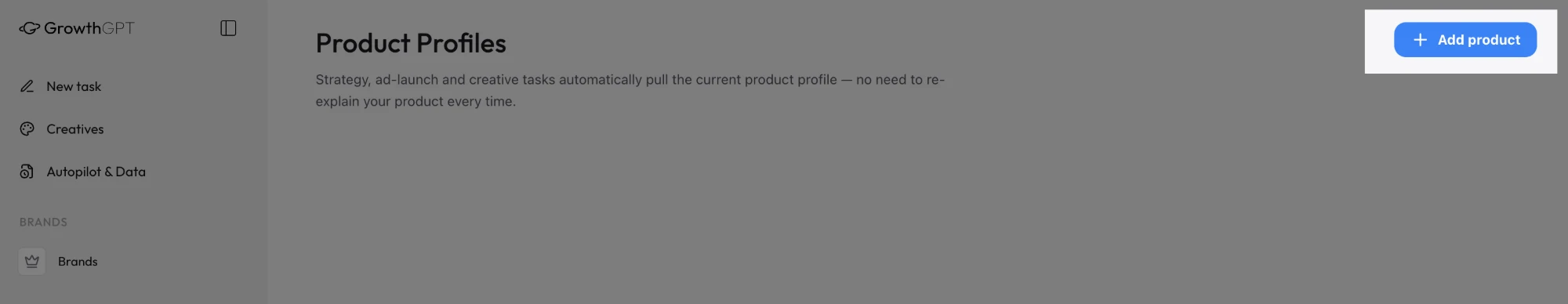 Brand profile entry